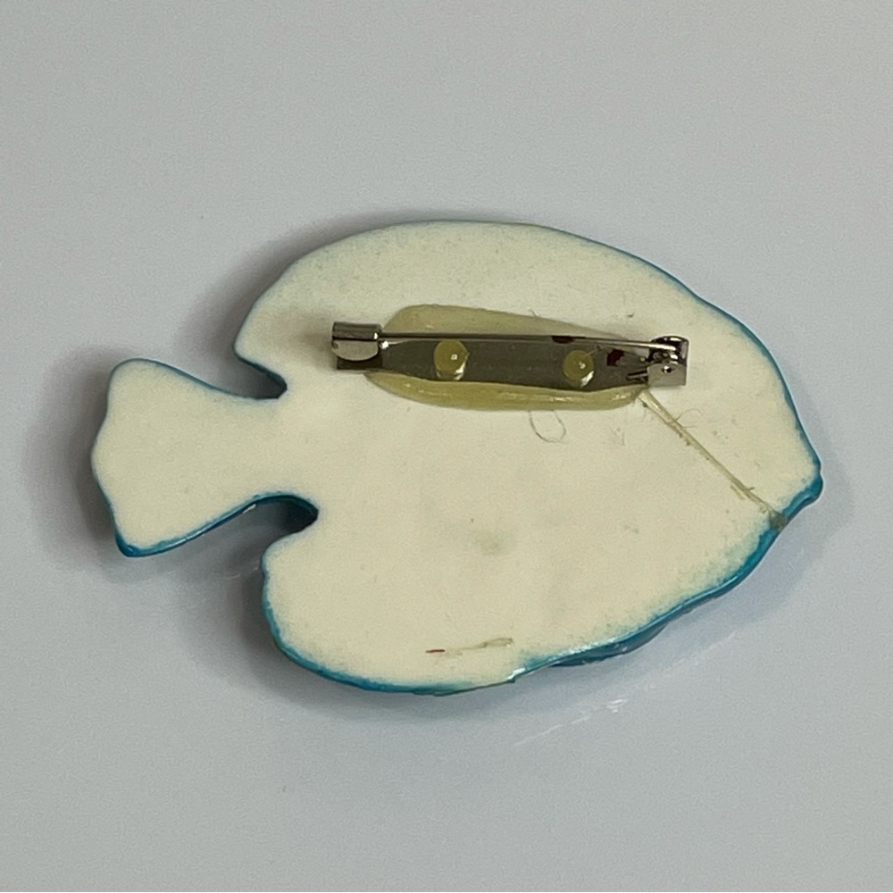 Colorful Textured Fish Pin / Brooch - Picture 4 of 5